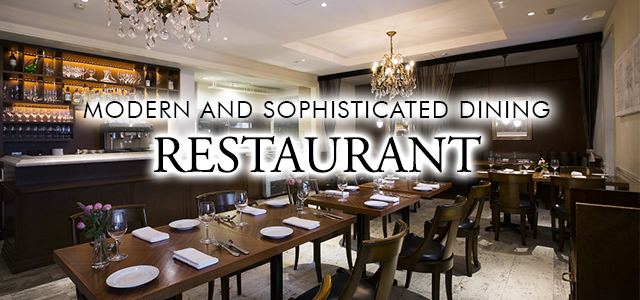 MODERN AND SOPHISTICATED DINING RESTAURANT